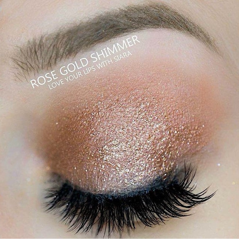 ShadowSense Rose Gold Shimmer NEW Metallic Glitter Cream to Powder Eyeshadow